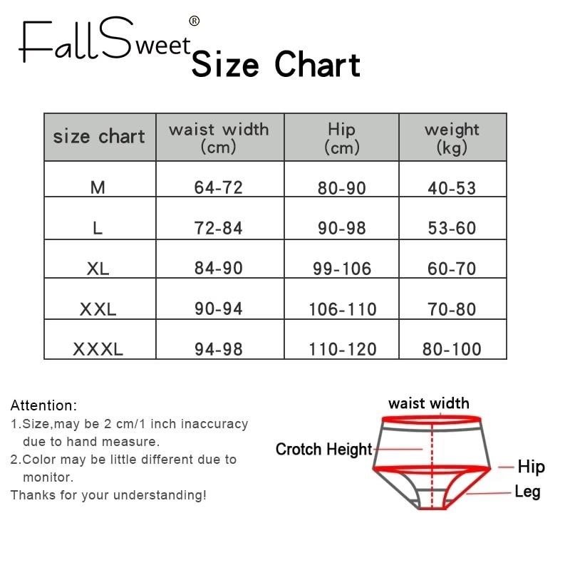 FallSweet 2Pcs/Комплет памучни гаќички Долна облека со висок струк